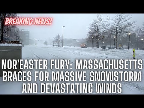 Nor'easter Fury: Massachusetts Braces for Massive Snowstorm and Devastating Winds#usnews #uspolitics