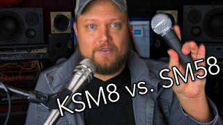 Shure KSM8 vs SM58 // Which is better for live voc