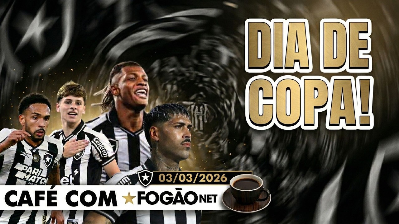 LIVE CAFÉ COM FOGÃONET | Botafogo pode ter mudanças contra Barcelona; Júnior Santos abre mão de valores