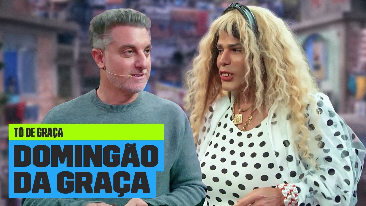 Graça INVADE o Domingão e BRIGA com LUCIANO HUCK! | Tô de Graça | Temporada 8 | Multishow