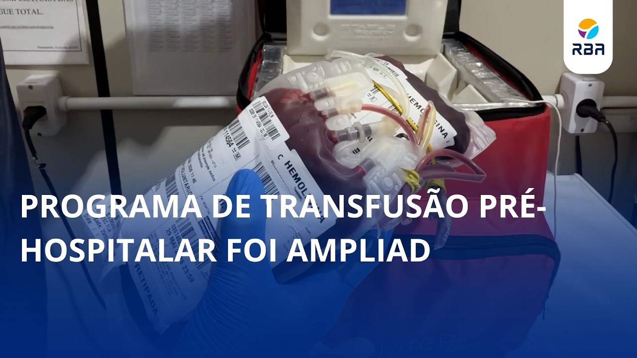 Sangue no ar: transfusão pode começar antes do hospital