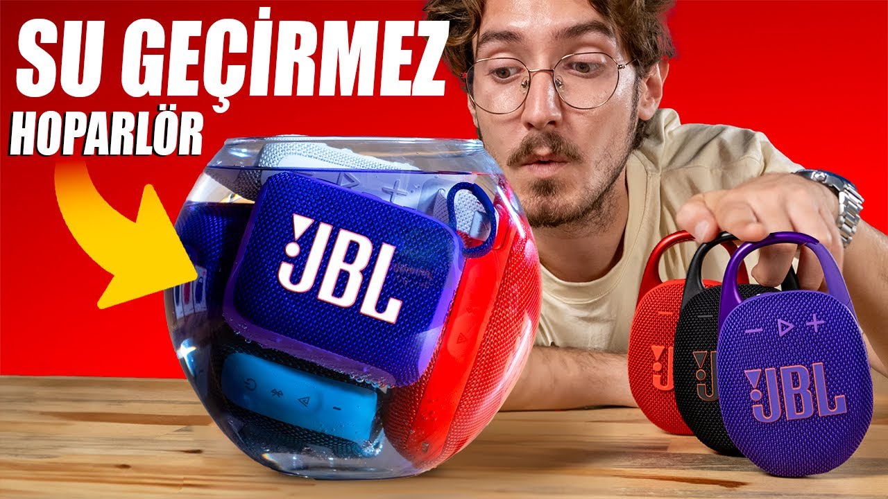 JBL'in Yeni SU GEÇİRMEZ Bluetooth Hoparlörlerini Test Ettik! [JBL Go 4 ve Clip 5]