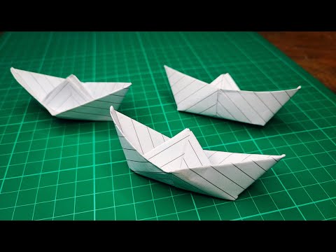 Origami boat, An easy way to make a Paper Boat 😁🛥️