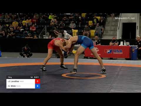 74 Kg Quarterfinal Joey Lavallee TMWC Valley RTC Vs Evan Wick Titan Mercury Wrestling Club TMWC