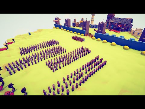 CAN 250x MONGOL ARMY CAPTURE ROMAN CASTLE? - Totally Accurate Battle Simulator TABS