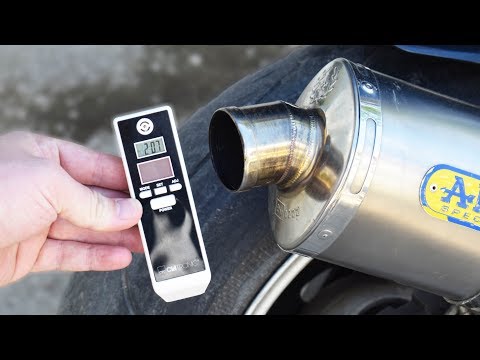 EXPERIMENT ALCOTESTER ON MOTORCYCLE EXHAUST (Motor is drunk)