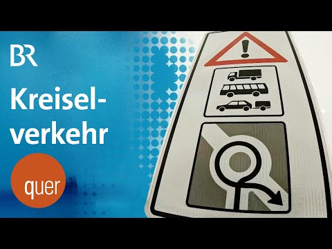 Runde Sache? Zu kleiner Verkehrskreisel lässt LkW kreiseln | quer vom BR