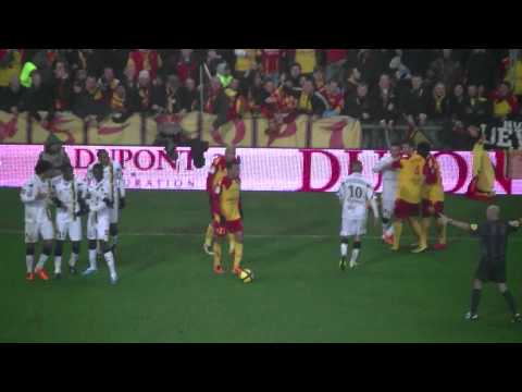 Lens Sochaux 2 cartons rouge