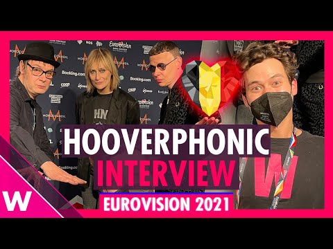 Hooverphonic "The Wrong Place" (Belgium) Interview @ Eurovision 2021 first rehearsal