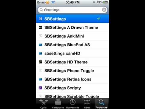 comment retrouver sbsettings