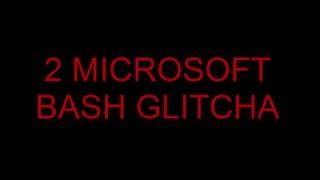 2 Microsoft bash glitcha