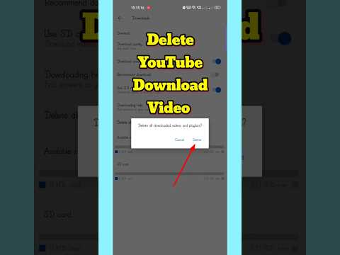 How To Delete All Your YouTube Downloaded Videos |#shorts