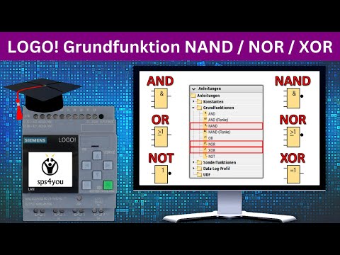 NAND / NOR / XOR Grundfunktion - Siemens LOGO! Online Kurs Kapitel 2.3 - LOGO! programmieren lernen