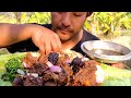 Thick and yummy mutton gravy || dry king chilly fry || kents vlog