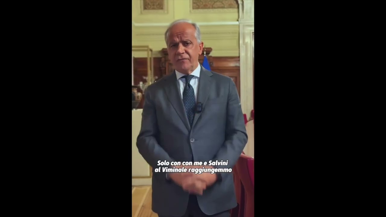 PIANTEDOSI: "FACCIAMO CHIAREZZA, I DATI OGGETTIVI CHE SMASCHERANO LA SINISTRA"