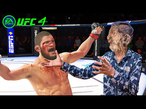 UFC4 Khabib Nurmagomedov vs Boy Werewolf EA Sports UFC 4