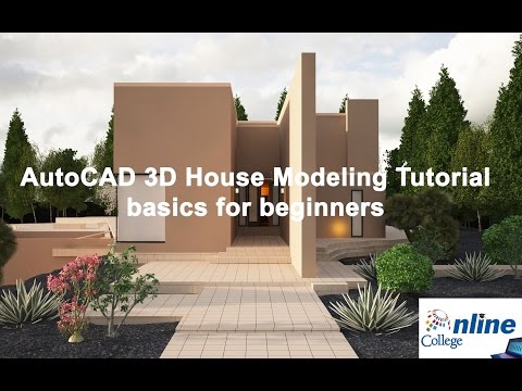 AutoCAD 3D House Modeling Tutorial basics for beginners