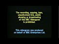BBC Video Warning Screen 1984 1988 UK Closing Variant