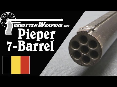 Pieper's 7-Barrel Mitrailleuse: Like a Shotgun But Accurate