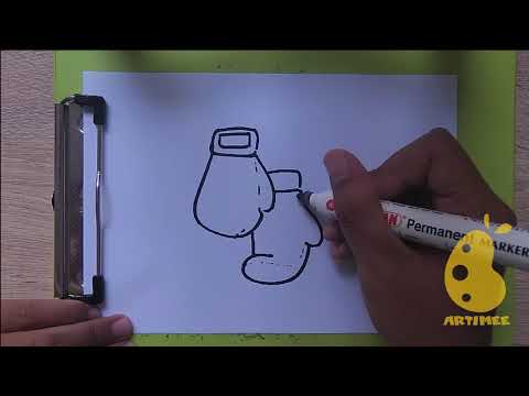 How to Draw boxing gloves ( Step by Step ) - YouTube