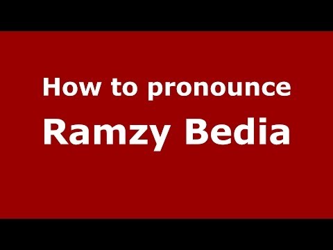 How to pronounce Ramzy Bedia (French/France) - PronounceNames.com