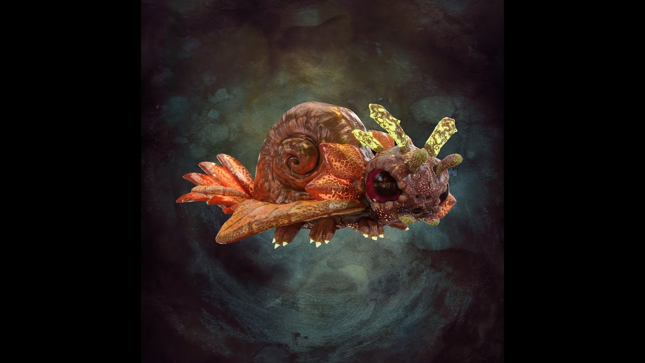 Fantasy Creature Design - Sunterpillar 3D Model