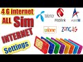 SIM Internet setting Code || jazz internet settings | telenor || ufone || zong internet settings |