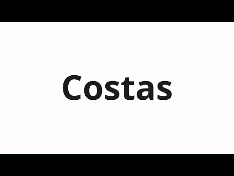 How to pronounce Costas
