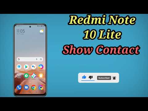 Redmi Note 10 Lite Contact Setting , How To Show Contact in Redmi Note 10 Lite , Contact Setting