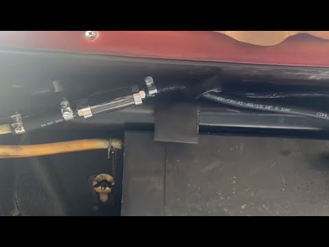 Jensen Interceptor 1974. Removing the Pipework from Expansion Tank to Carbon Filter (amended)