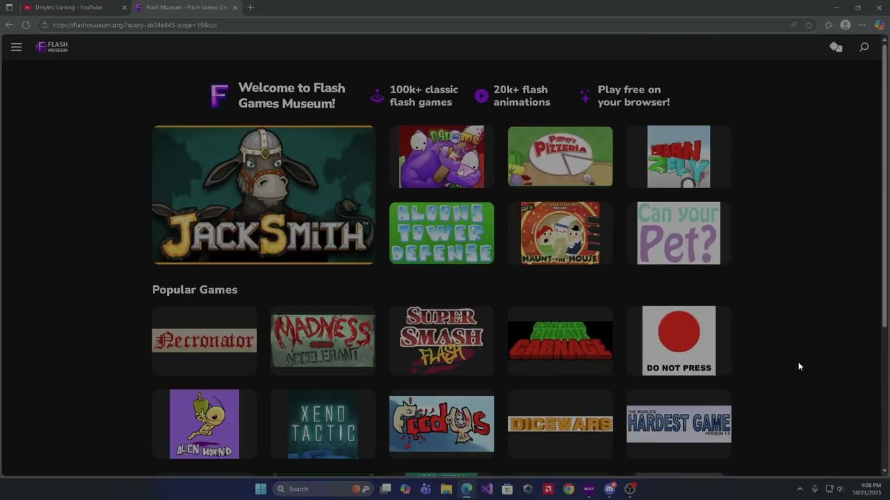 Found old Flash Games (Flash Museum)