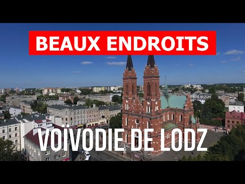 Voyage dans la voïvodie de Lodz, Pologne | Villes, tourisme, vacances, nature | Drone 4k vidéo