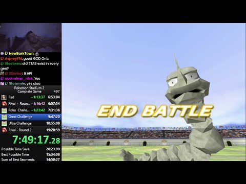 Pokemon Stadium 2 - Complete the Game Speedrun in 16:16:18 [Current World Record]