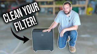 How to Clean Dehumidifier Filter | Midea 50 Pint MAD50PS1AWBL with Pump