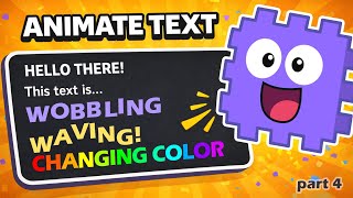 Animate Your Words #4 - Text Effects | Scratch Tutorial