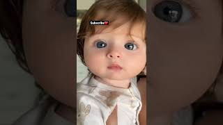 Most beautiful baby girl with rare eyes in the world #beautiful #eyes #cute #cutebaby