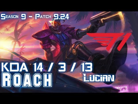 T1 Roach LUCIAN vs SENNA ADC - Patch 9.24 KR Ranked