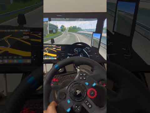 I tested Force feedback of Logitech G29 on Ets2 #gaming #ets2 #logitechg29 #pcgames