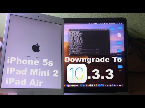 Untethered Downgrade iPhone 5s/iPad Mini2/iPad Air To iOS 10.3.3