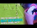 The EASIEST way to beat defenders when DRIBBLING in EA FC 24 | PRO LEFT STICK DRIBBLING TUTORIAL