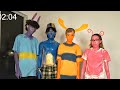 LOS BACKYARDIGANS EN LA CHOZA CON CARLOS ALBERTO Alondrissa Rainelis Alex