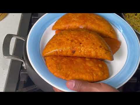 Empanadas filled with ground chicken, rice and vegetables