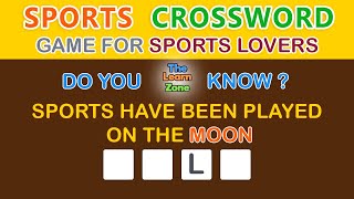 Crossword | Sports Crosswords | Sports Lovers Game | Find Out Why Everyone Loves These!