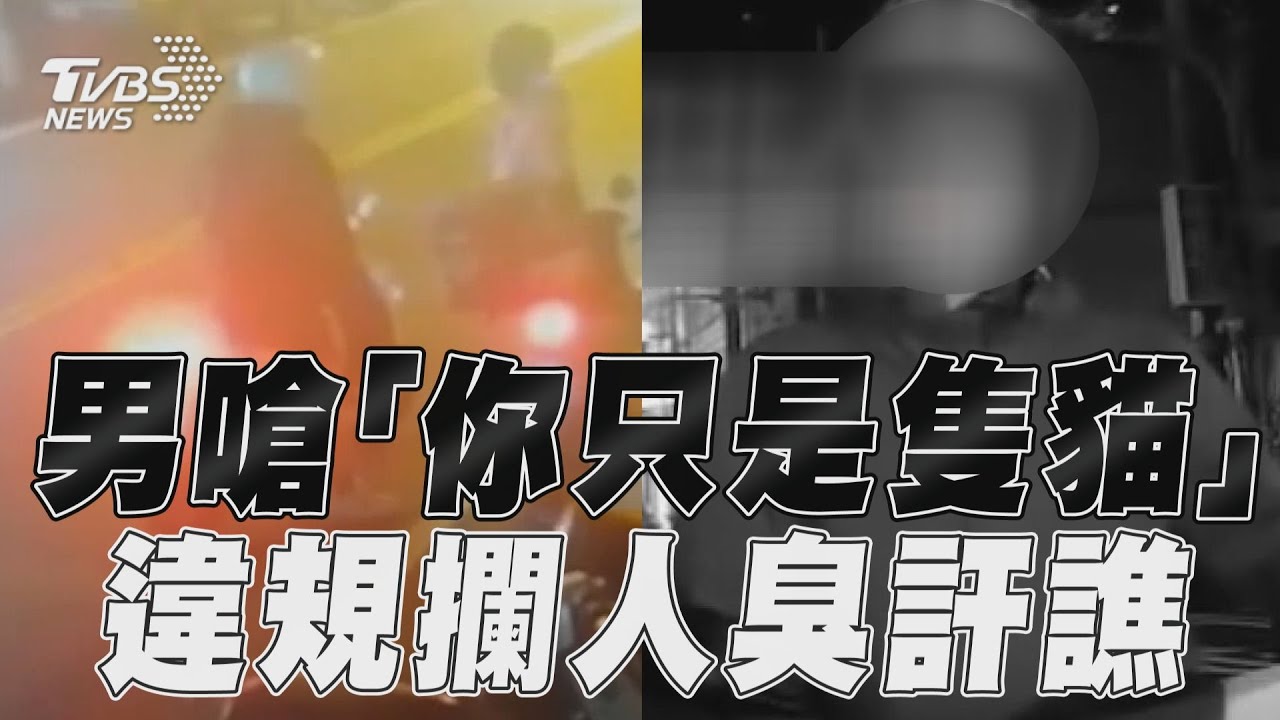 影音／違規男超車攔人嗆外送員「你只是隻貓」　網問號：貓？