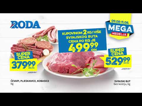 Roda | Mega nedelja 09.08 - 11.08.2019.