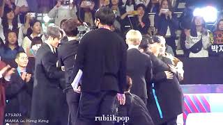 171201 MAMA - EXO, Vernon, Jooheon, Jung Sewoon react to Chen + Dynamic Duo win Best Collaboration
