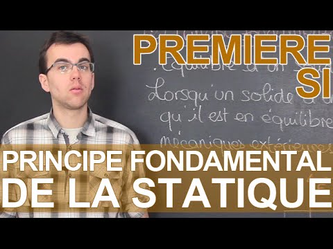 Fundamental Principle of Statics (PFS) - SI - 1st - Les Bons Profs