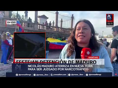 Este es el momento en el que Nicolás Maduro aterriza en Nueva York, EE.UU. para ser juzgado