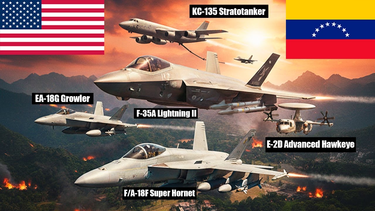 🇺🇸🚨🇻🇪 5 AVIONES MILITARES de EE. UU. que son SEÑAL DE ALERTA en VENEZUELA ⚠️