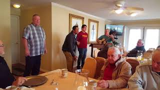 Feliz Navidad, Men Ministry Breakfast of Church of the Prophesy, 12022017. Gallatin, TN.